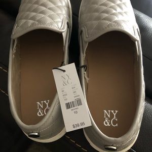 Grey slip on’s sizes 10 medium